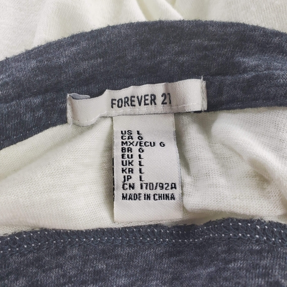 š„Just Inš„Forever 21 3/4 Sleeve...Sz L Girls - Picture 5 of 5